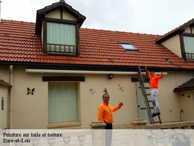 Peinture sur tuile
